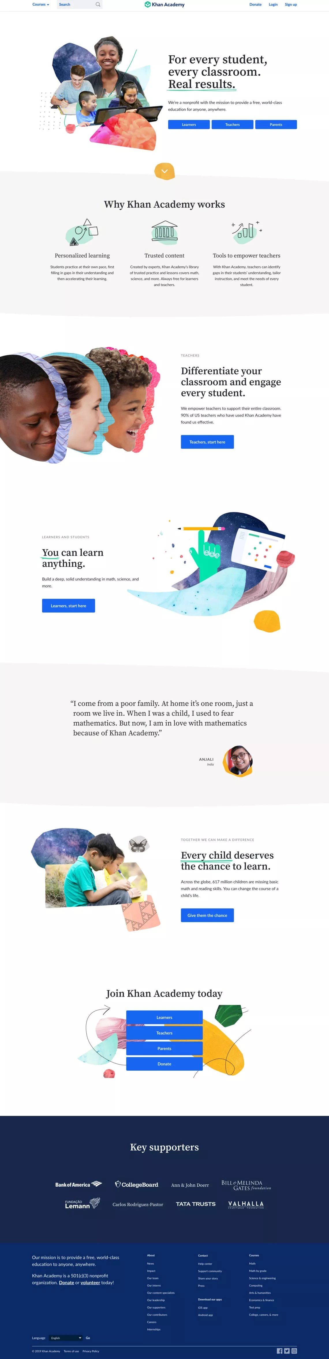 Khan Academy | Free Online Courses, Lessons & Practice on Land-book - get inspired by landings design and more Khan Academy | Free Online Courses, Lessons & Practice on Land-book - get inspired by landings design and more