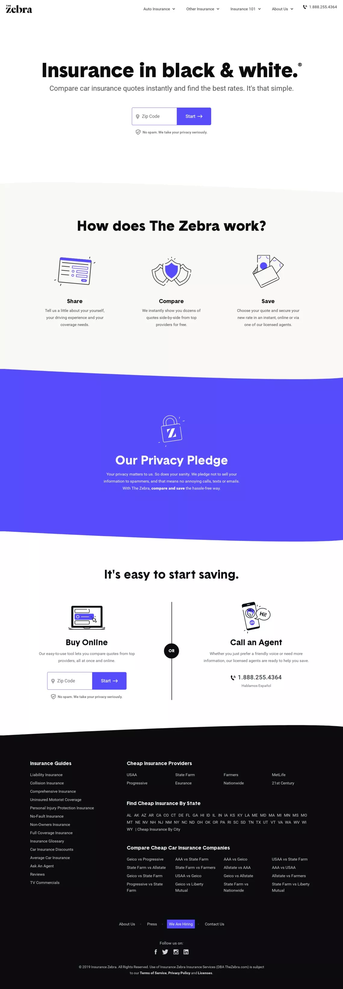 Zebra Car Insurance Quotes Compare Car Insurance Quotes: Fast, Free, Simple | The Zebra On Land-Book -  Get Inspired By Landings Design And More