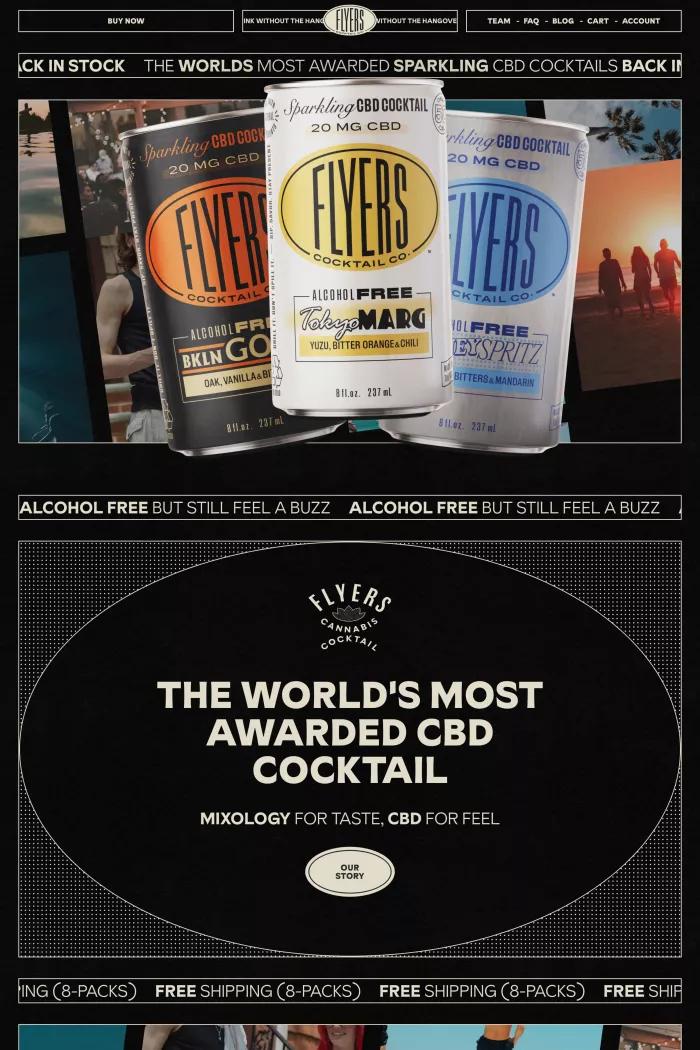 Sparkling RTD Cannabis Cocktails | Flyers Cocktail Co.