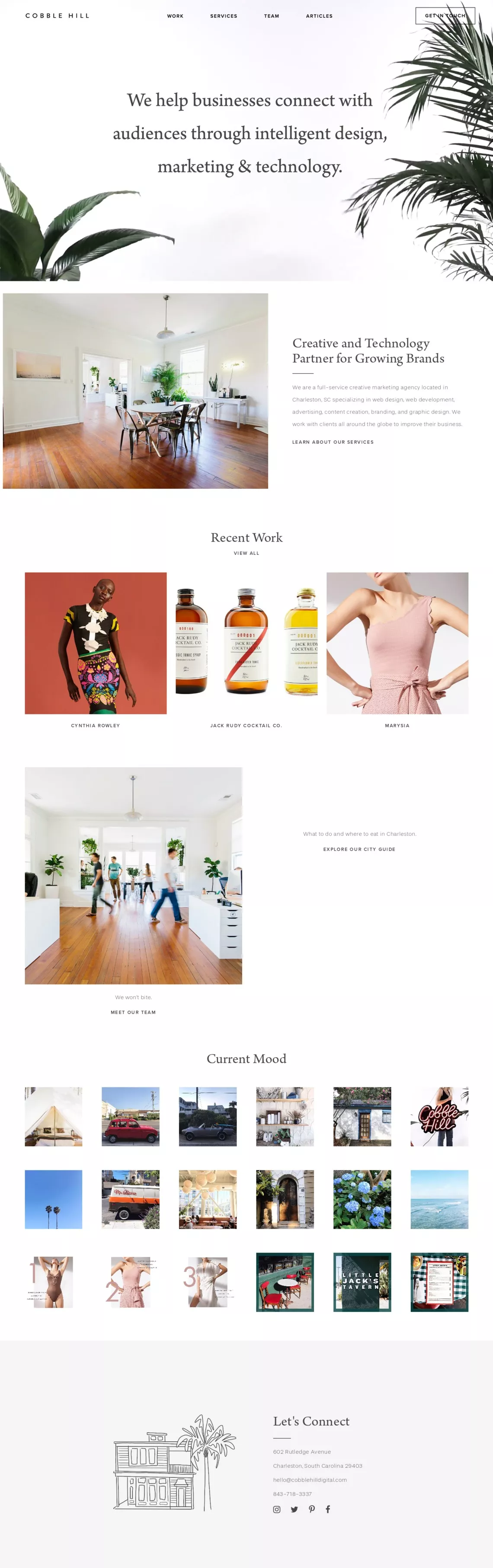 Cobble Hill - Web Design & Marketing Agency in Charleston, SC on Land-book  - get inspired by portfolios design and more